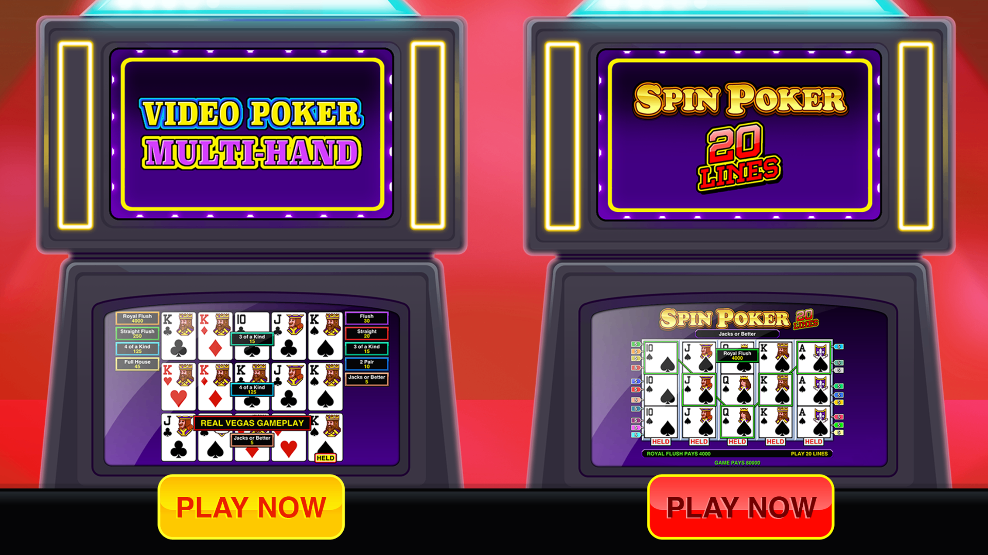 Video Poker Multi Pro™ mobile casino game - gameplay screenshot 2 showing in-app interface